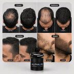 Alpha Men Hair. premium keratin hair building fibers for men with thinning hair
